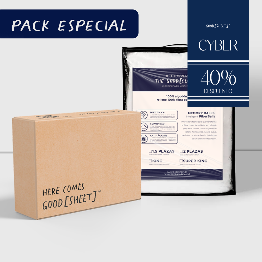 Pack Nube - Sábana + Topper - Cama King