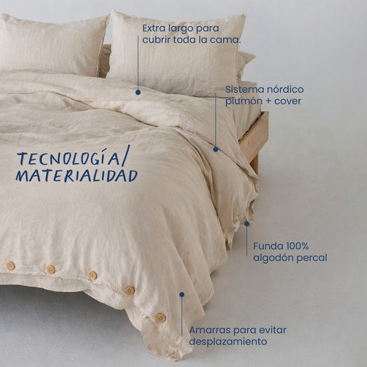 Good Cover (preventa) - Pack plumón + funda de plumón beige