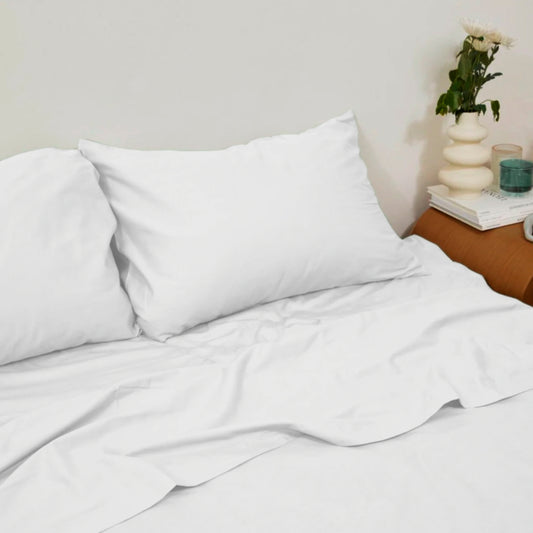 2 Fundas de almohada 200 Hilos color blanco 50x70