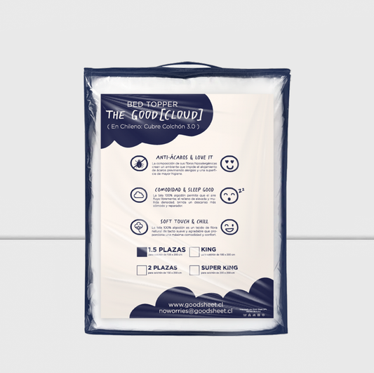 Pack Nube - Set sábanas egipcias + Topper Premium - Super King