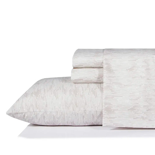 Set Sábanas Estampadas Nautica - Beige Rayas