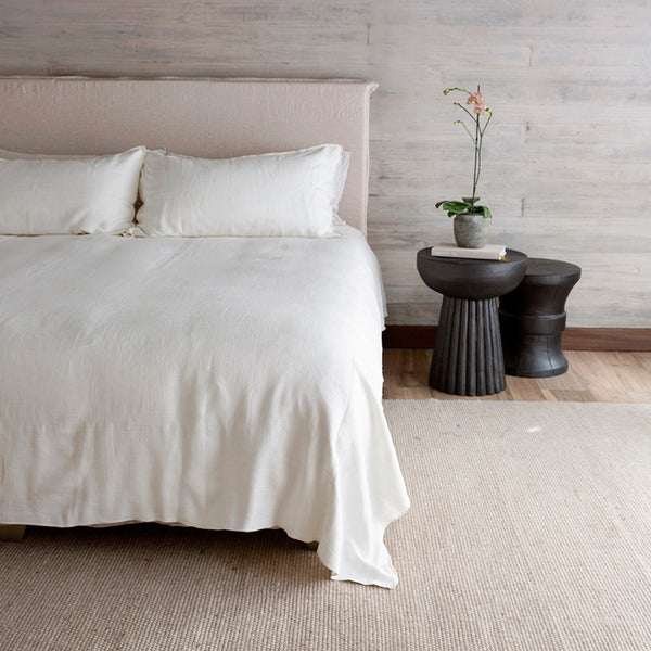Cubre plumón de lino Blanco | Good Sheet x Jesu Valenzuela