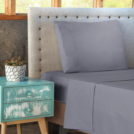 Set Sábanas Lisas Nautica - Gris Oscuro