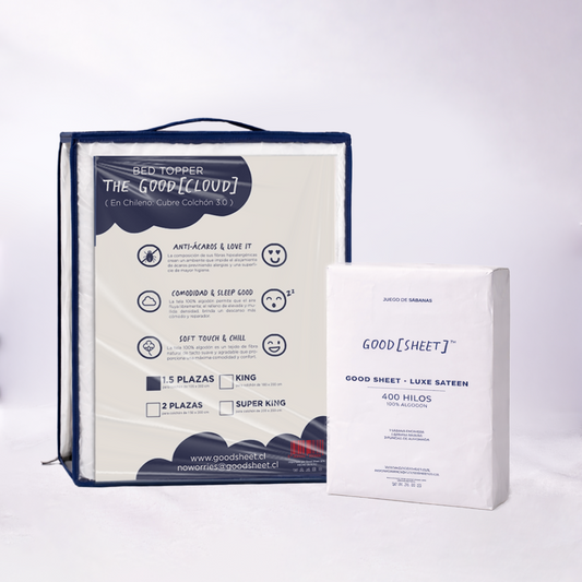 Pack Nube - Sábana 400 Hilos+ Topper