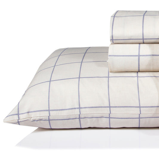 Set Sábanas Estampadas Nautica - Blanco Rayas