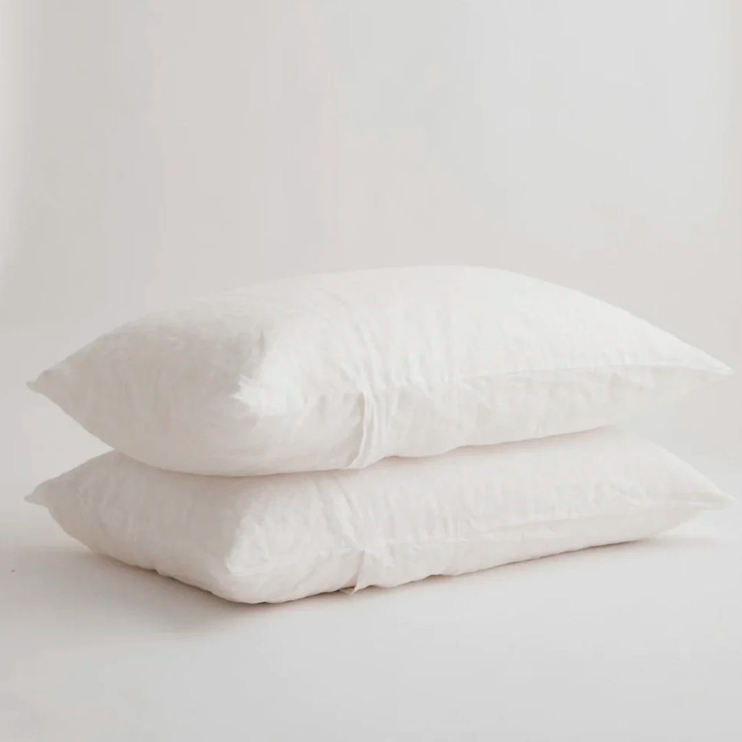 2 Fundas de almohada 200 Hilos  color blanco 50x70