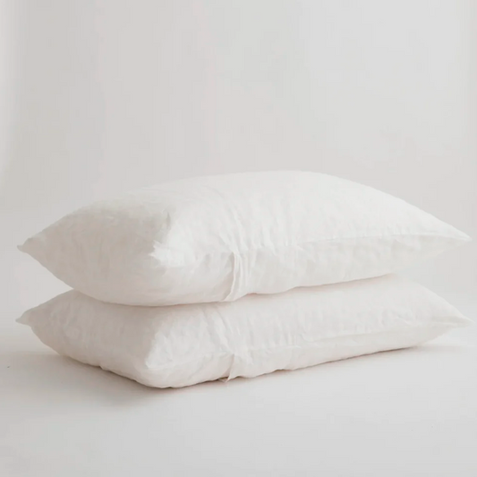 2 Fundas de almohada 200 Hilos  color blanco 50x70