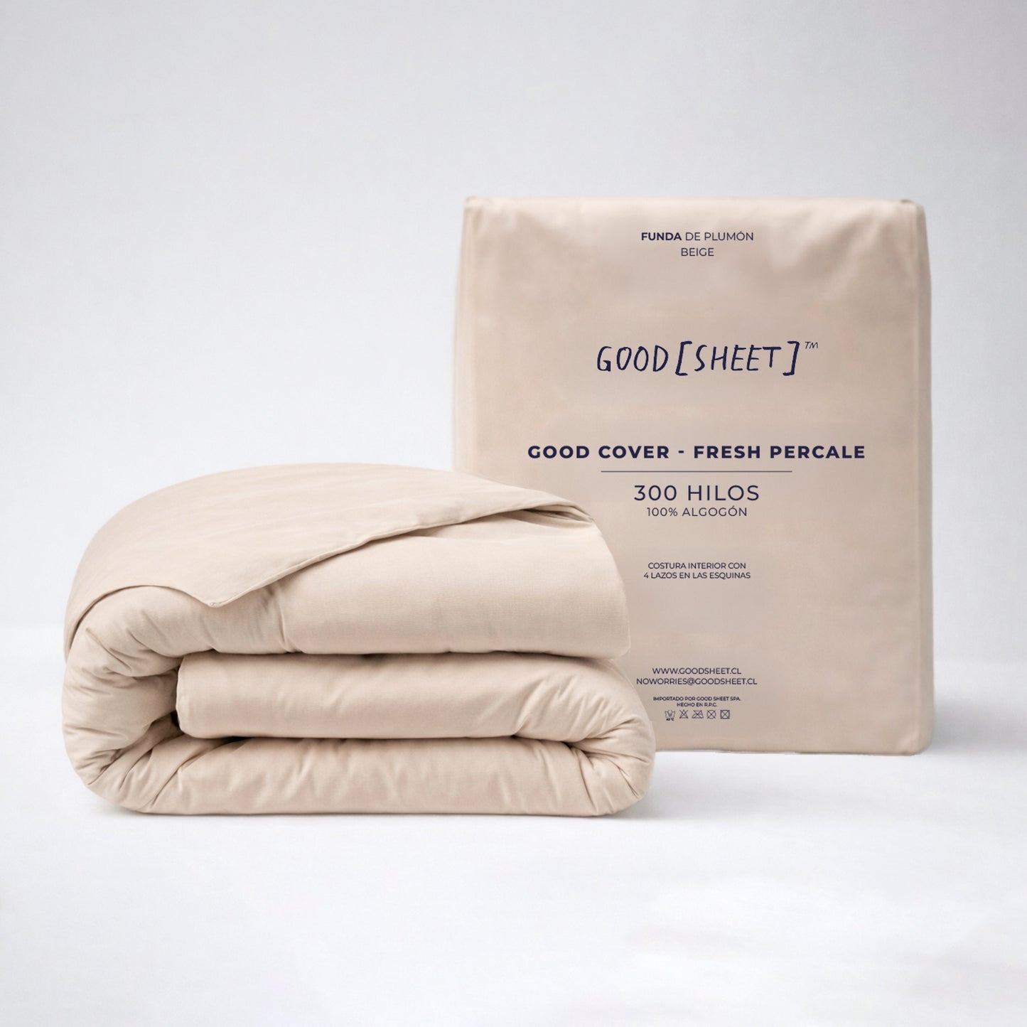 Good Cover - Pack plumón + funda de plumón beige