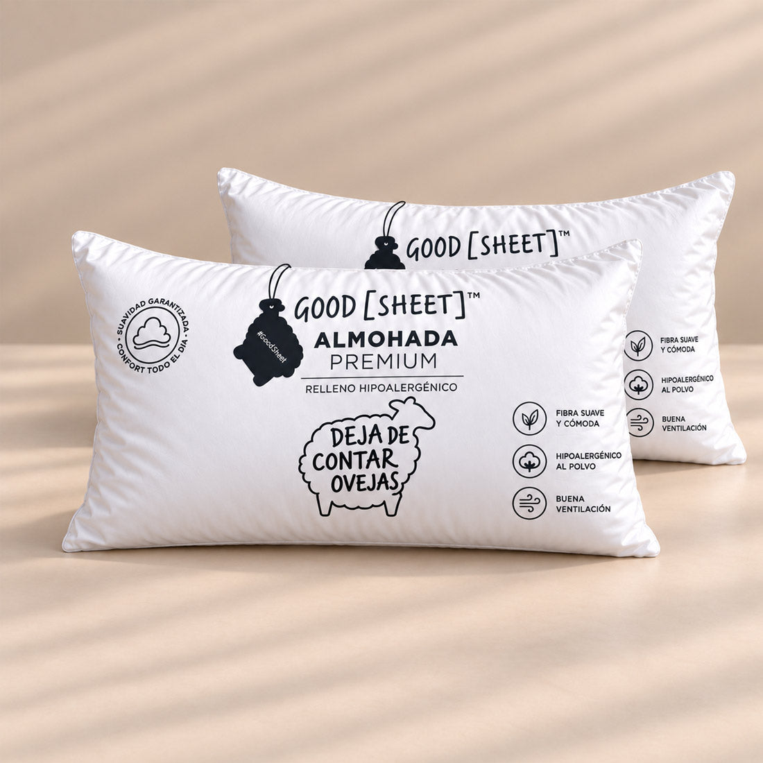 Pack 2 Almohadas Good Cloud - Almohada Premium (Preventa)