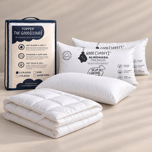 Pack 2 Almohadas Good Cloud + Topper (Preventa)